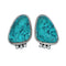 Native American Navajo Turquoise Sterling Silver Post Earrings X10498